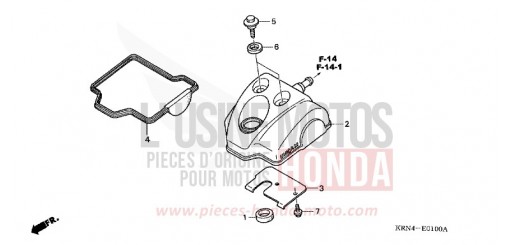 COUVERCLE DE CULASSE CRF250R4 de 2004